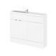 Bathroom Cabinet Back To Wall Toilet Basin Sink Suite Combi Vanity Unit White 11