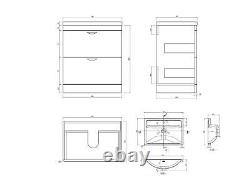 Bathroom Cabinet Vanity Unit Sink Basin Storage Toilet Pan Cistern Set 1200