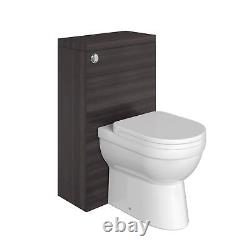 Bathroom Charcoal BTW Toilet Unit Back to Wall Toilet Pan WC Cistern Cloakroom