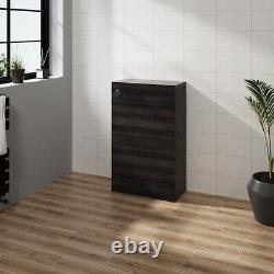 Bathroom Charcoal BTW Toilet Unit Back to Wall Toilet Pan WC Cistern Cloakroom