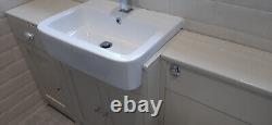 Bathroom Furniture Fet With Inset Basin, Basin Tap, Side Unit And Toilet W150cm