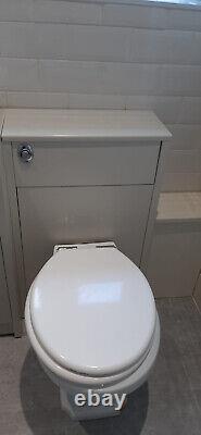 Bathroom Furniture Fet With Inset Basin, Basin Tap, Side Unit And Toilet W150cm