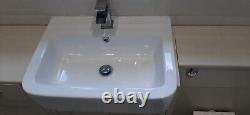 Bathroom Furniture Fet With Inset Basin, Basin Tap, Side Unit And Toilet W150cm