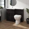 Bathroom Lh 1100mm Charcoal Furniture L Shape Vanity Unit Basin Sink Tw Toilet