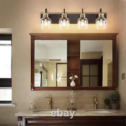 Bathroom Light Fixtures over Mirror 4-Light Vanity Light for Bathroom Bronze Bru