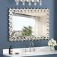Bathroom Mirror-23.6x35.4 Silver Wall Mirrors Decorative, Mirror For Wall Deco