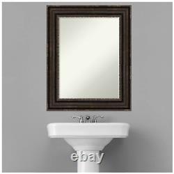 Bathroom Mirror, Stately Bronze Wall Mirror for use as Bathroom Vanity Mirror