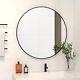 Bathroom Mirrors Vanity Mirror For Wall 30x30 Matte Rounded Rectangle Mir