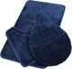 Bathroom Rugs Sets 3 Piece With Toilet Cover, Non Slip And U-shaped Contour Toil