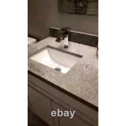 Bathroom Sink Rectangular Undermount Small Classic Ceramic Vanity Lavatory 16x11