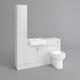 Bathroom Suite Combined Furniture Vanity Unit Sink Toilet Set & Back To Wall Uk