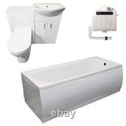 Bathroom Suite with 1050mm Vanity Set Inc Roca Comfort Height Toilet Pan Imelda