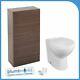 Bathroom Vanity Back To Wall Wc Unit Btw Toilet Pan Cistern & Soft Close Seat