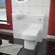 Bathroom Vanity Basin Sink With Toilet Back To Wall Soft Close Seat Free Cistern