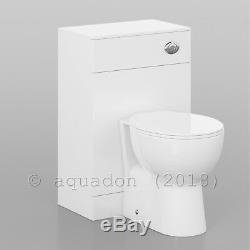 Bathroom Vanity Unit 650mm Basin Sink Laura Back to Wall Toilet Furniture Suite