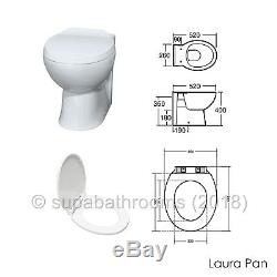 Bathroom Vanity Unit 750 Furniture, BTW Back To Wall, WC Toilet, Cistern, Seat