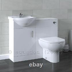 Bathroom Vanity Unit & Back To Wall WC Toilet Unit 950 Pan Options