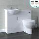 Bathroom Vanity Unit & Back To Wall Wc Toilet Unit 950 Pan Options