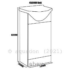 Bathroom Vanity Unit & Back To Wall WC Toilet Unit 950 Pan Options