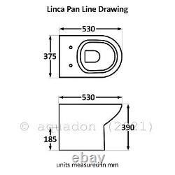 Bathroom Vanity Unit & Back To Wall WC Toilet Unit 950 Pan Options