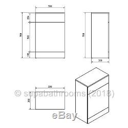 Bathroom Vanity Unit Back to Wall Toilet and Sink Cabinet Furniture Suite & Seat