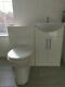 Bathroom Vanity Unit Basin Sink Back To Wall Toilet Furniture Suite 1020mm