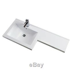 Bathroom Vanity Unit Furniture Back to Wall WC Toilet Basin Sink L Shaped Choice