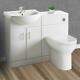 Bathroom Vanity Unit Including Sink & Back To Wall Wc Toilet Inc Seat & Cistern