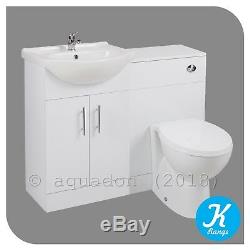 Bathroom Vanity Unit Kass 550 Basin Laura Back to Wall Toilet Seat Cistern