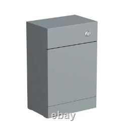 Bathroom Vanity Unit Sink WC 500 600 700 800mm Floor Cabinet LtGrey Basin Toilet