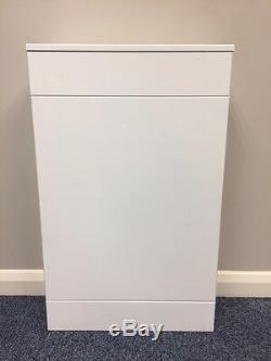 Bathroom Vanity WC Unit Back to Wall Free Standing Cupboard White Concealed Hidd