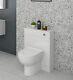 Bathroom Wc Unit Vanity Back To Wall Furniture White High Gloss Modern 500/300mm