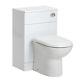 Bathroom White Gloss Back To Wall Toilet Wc Pan Cistern Vanity Unit In 2 Sizes