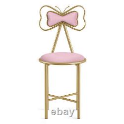 Bedroom Dressing Table Stools Pink Velvet Upholstered Seat Dressing Room Chairs