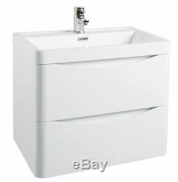 Brand New Modern Gloss White Bathroom Furniture Sink Vanity Unit Cabinet WC Unit