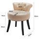 Buttoned Back Crushed Velvet Vanity Dressing Table Stools Children Dining Chairs