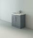 Ceti Grey Vanity Cabinet Wc Unit Toilet Pan Storage Furniture 1300mm