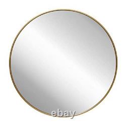 Circle Wall Mirror 36 Inch Round Wall Mirror for Entryways, Washrooms, 36 Gold