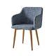 Classic Fabric Tub Chair Wing Back Armchair Sofa Vanity Bedroom Dressing Chair