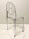 Clear Dining Chair Ghost Transparent Modern Plastic / Vanity Dressing Chair Uk