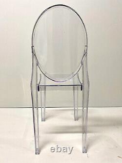Clear Dining Chair Ghost Transparent Modern Plastic / Vanity Dressing Chair UK