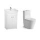 Close Coupled Fully Back To Wall Toilet Wc, Seat And Optional Vanity Unit