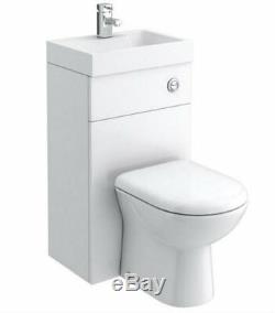 Combination WC Hand Basin Unit BTW Back To Wall Toilet Pan Space Saving Unit