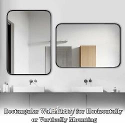 Covienapp Bathroom Vanity Mirror 50 x 70 CM Wall Decorative with Shelf Rack D