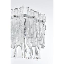 Crystal Wall Sconce 4 Light Fixture Chrome Bathroom Vanity Dining Room Foyer 19