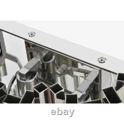 Crystal Wall Sconce Light Fixture Chrome Foyer Dining Room Bathroom Vanity 16