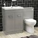 Curve Modern Bathroom Suite Back To Wall Vanity Unit Wc Unit Toilet Linton