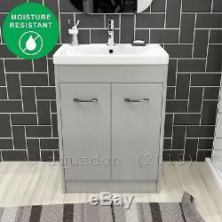 Curve Modern Bathroom Suite Back To Wall Vanity Unit WC Unit Toilet Linton
