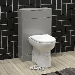 Curve Modern Bathroom Suite Back To Wall Vanity Unit WC Unit Toilet Linton