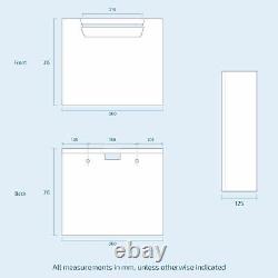 Debra Bathroom White L-Shape RH Basin Vanity Unit BTW WC Toilet 1100mm